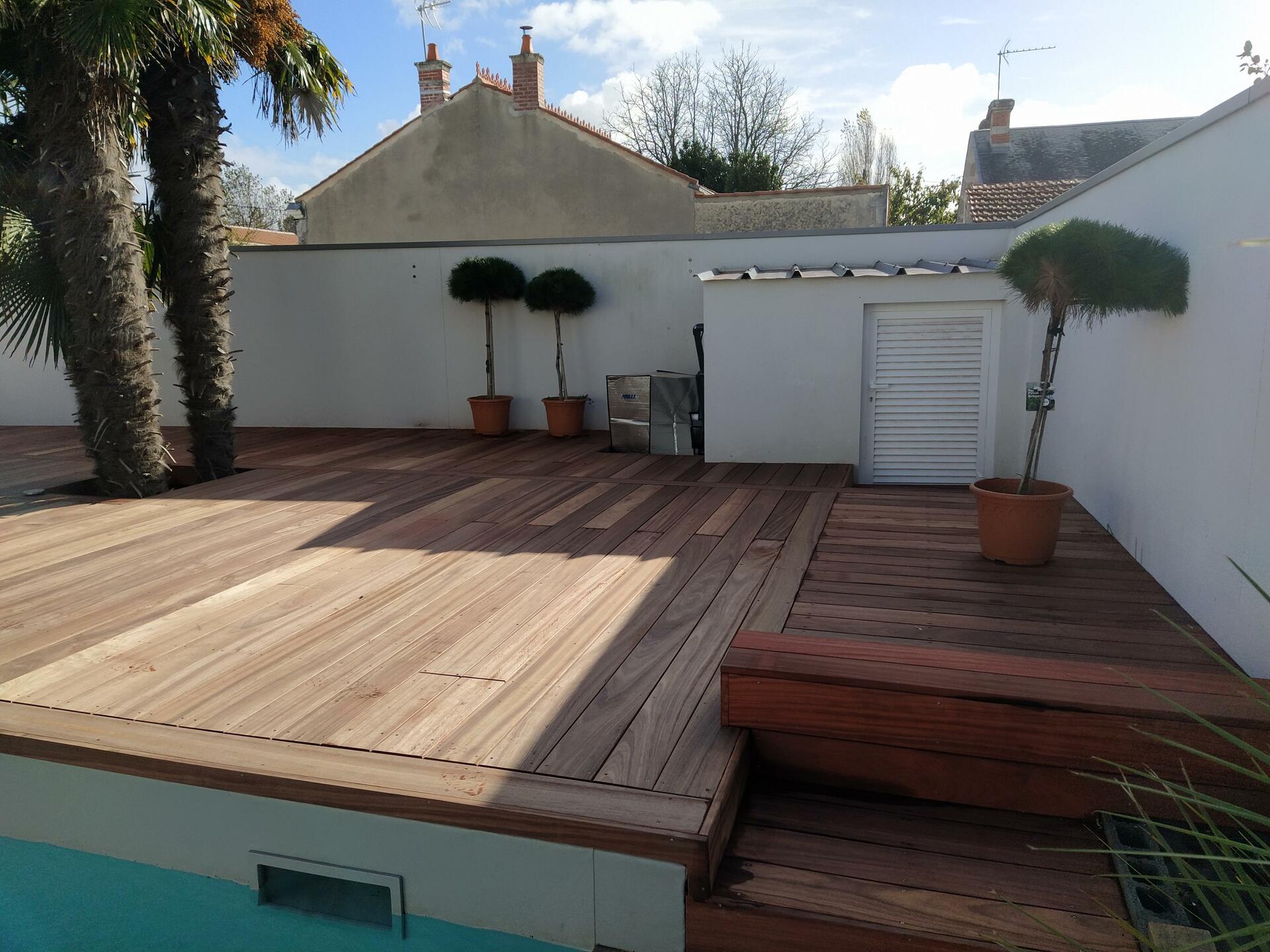 Terrasse en padouk 