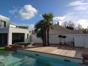 Terrasse en padouk à la Rochelle