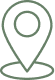 Design graphique minimaliste : formes blanches de parenthèse et de D alignées à droite sur fond vert olive uni.
